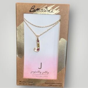 Belliesima ‘J’  Joyfully Jolly Necklace